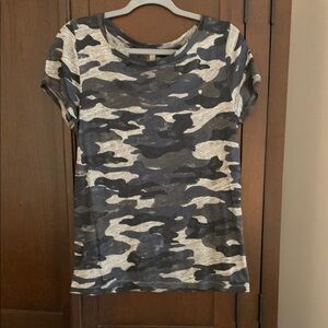 JCrew Camouflage Print T-Shirt